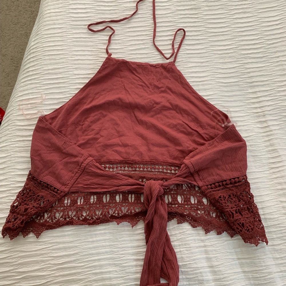 American Eagle Halter Crop Top